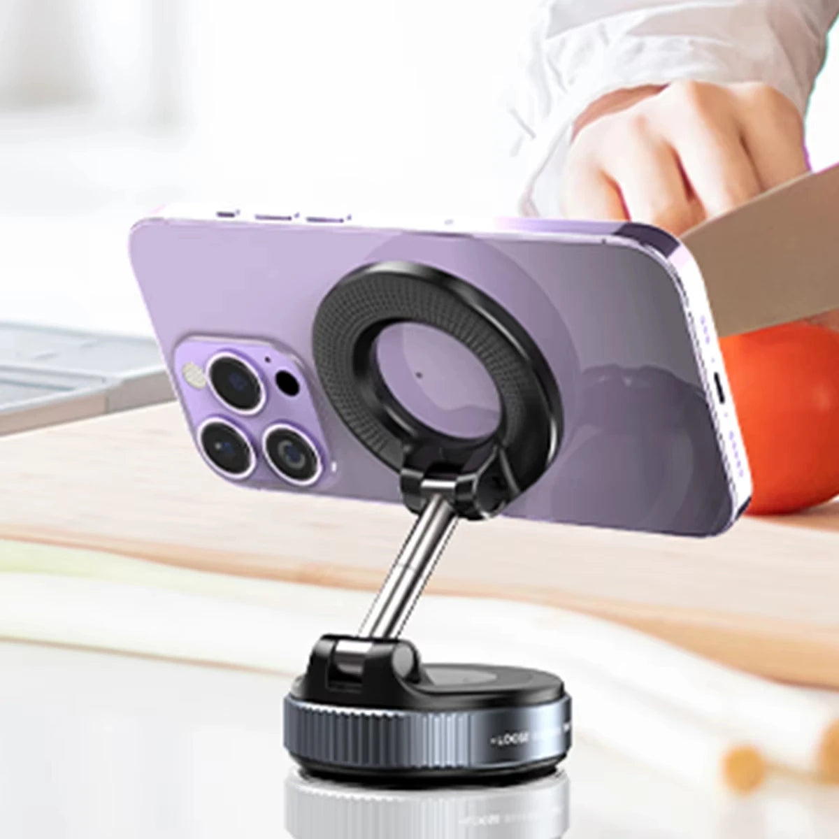 Magnetic Car Mount Strong Magnetic 360° Rotation Foldable Phone Holder For Cell Phone For iphone 12 13 14 15 16 Live Streaming 